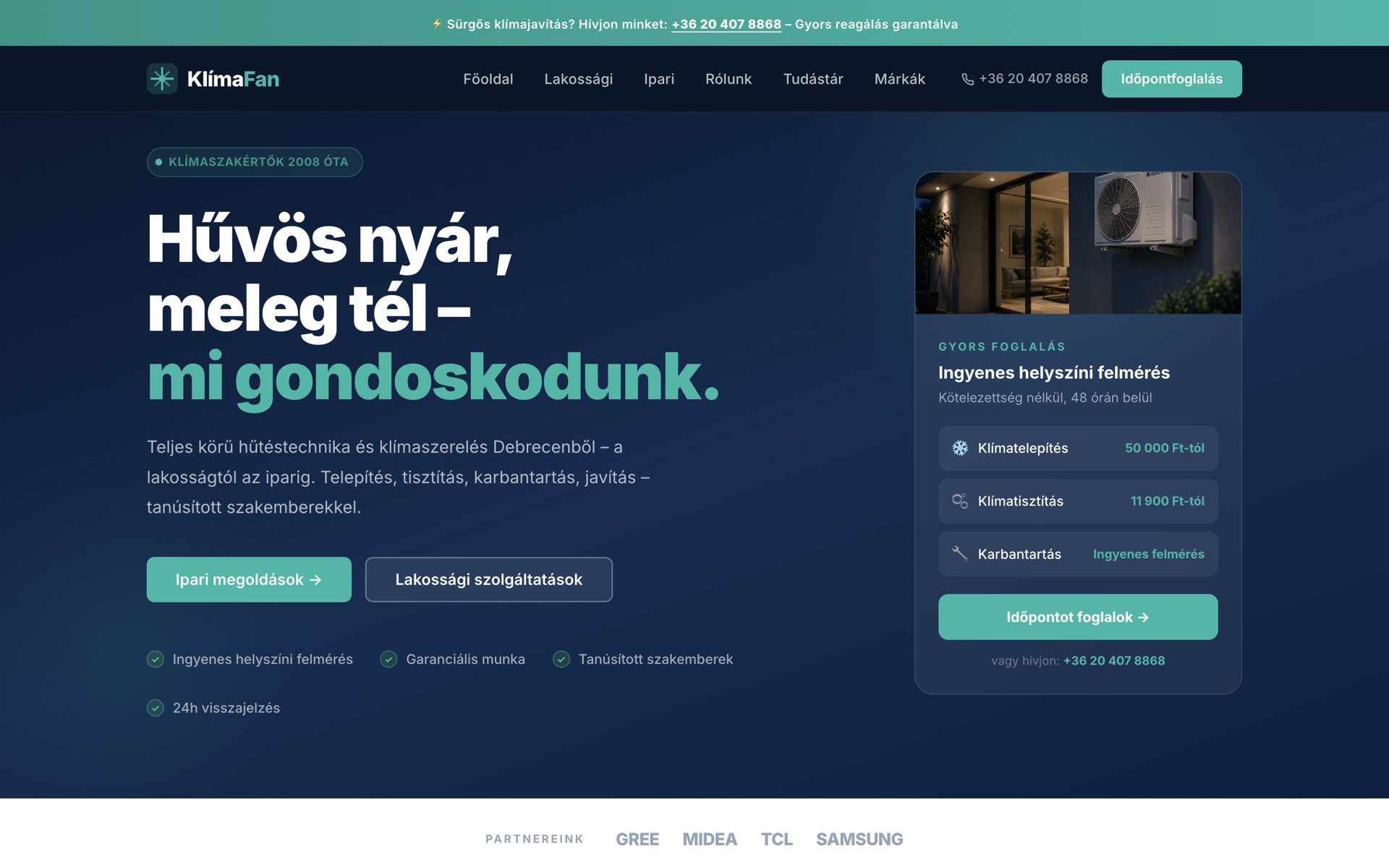 klimafan.hu preview