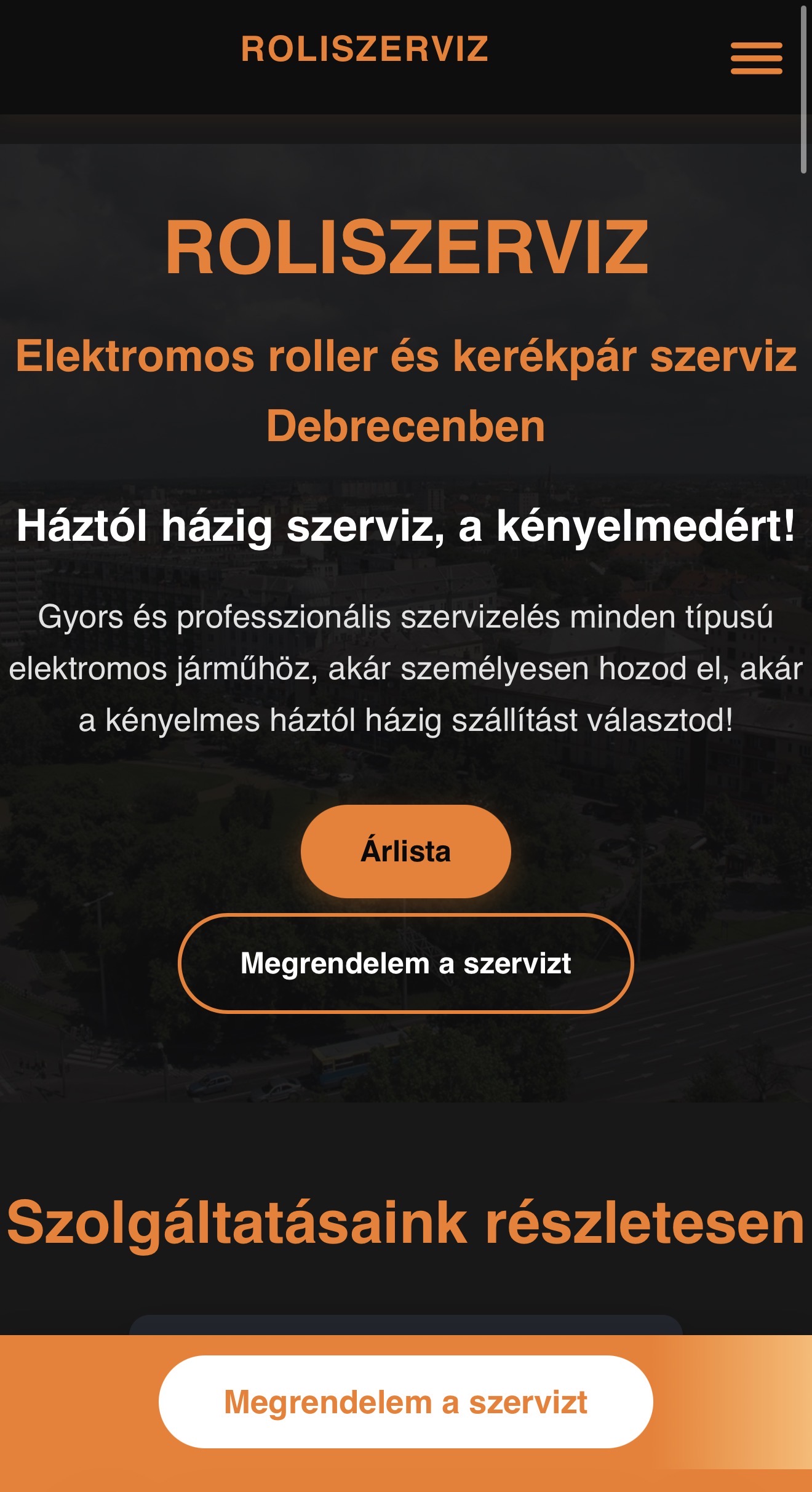 Roliszerviz — mobil